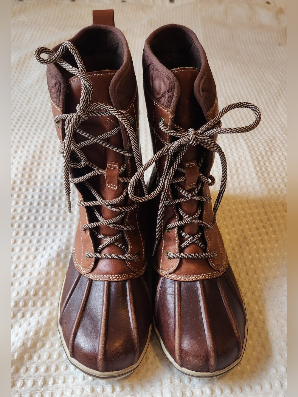 Women's Leather LL Bean Winter Boots Size 8